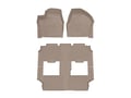 Picture of WeatherTech FloorLiners HP - Complete Set (1st Row, 1-Piece 2nd/3rd Row) - Tan