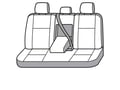 Picture of Covercraft Carhartt Super Dux SeatSaver Second Row Custom Seat Cover - Black