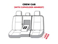 Picture of SeatSaver Custom Seat Cover - Polycotton - WaterProof - Gray - w/60/40 Bench Seat - w/3 Adjustable Headrests - w/Fold Down Armrest - Crew Cab