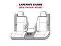 Picture of SeatSaver Custom Seat Cover - Polycotton - Taupe - w/Bucket Seat - w/Adjustable Headrest - w/Armrest - w/Shoulder Belt In Seat Back - Crew Cab - Extended Cab - Regular Cab