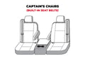 Picture of SeatSaver Custom Seat Cover - Polycotton - WaterProof - Gray - w/Bucket Seat - w/Adjustable Headrest - w/Armrest - w/Shoulder Belt In Seat Back - Crew Cab - Extended Cab - Regular Cab