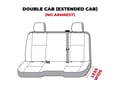 Picture of SeatSaver Custom Seat Cover - Polycotton - Taupe - w/Bench Seat - w/2 Adjustable Headrest - Center Shoulder Belt - Extended Cab