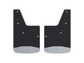 Picture of Luverne Universal Textured Rubber Mud Guards - Black - Front - 12