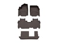 Picture of WeatherTech Front, Rear & 3rd Row FloorLiners - Cocoa