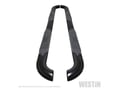 Picture of Westin Platinum 4 In. Oval Nerf Step Bars - Black - Steel - Crew Cab