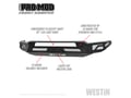 Picture of Westin Pro-Mod Front Bumper - Textured Black