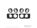 Picture of Westin Outlaw Bumper Light Kit - Round - For Westin Outlaw Front Bumpers - Includes 4 LED Auxilary Lights & 2 Brackets