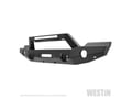 Picture of Westin WJ2 Full Width Front Bumper w/LED Light Bar Mount - Steel - Textured Black