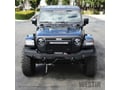 Picture of Westin WJ2 Full Width Front Bumper - Steel - Textured Black - Incl. Mounting Bracket - Hardware And Install Sheet
