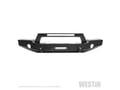 Picture of Westin WJ2 Full Width Front Bumper w/LED Light Bar Mount - Steel - Textured Black - Includes Mounting Bracket - Hardware & Install Sheet