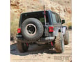 Picture of Westin WJ2 Rear Bumper - w/Tire Carrier - Steel - Textured Black - Incl. Mounting Bracket - Hardware And Install Sheet