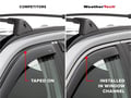 Picture of WeatherTech Front Side Window Deflectors - Matte Black
