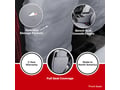 Picture of SeatSaver Custom Seat Cover - Polycotton - Misty Gray - w/60/40 Bench Seat - w/Adjustable Headrest - Armrest/Cupholder Covered
