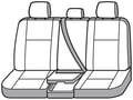 Picture of Precision Fit Seat Covers 1st Row - With 40/20/40-split bench seat with 2 adjustable headrests with center armrest with storage under center seat cushion with seat airbags