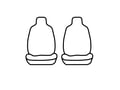 Picture of Carhartt Super Dux Precision Fit Front Row Seat Covers - With buckets seats with molded headrests with seat airbags
