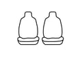 Picture of Carhartt Super Dux Precision Fit Front Row Seat Covers - With bucket seats with molded headrests with driver electric controls without seat airbags