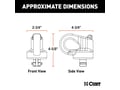 Picture of Curt OEM Puck System Gooseneck Safety Chain Anchors, 30K