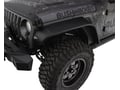 Picture of Bushwacker Jeep Flat Style Fender Flares - Textured Finish - Front Only