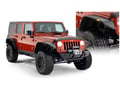 Picture of Bushwacker Jeep Flat Style Fender Flares - Textured Finish - 4 Piece