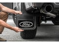 Picture of Truck Hardware Gatorback Black Wrap Ford Oval Plate Mud Flaps - Set of 4 - Fits 2021-2026 Ford F-150