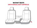 Picture of SeatSaver Custom Seat Cover - Polycotton - Beige/Tan - w/Bucket Seat - w/Adjustable Headrest - w/Or w/o Seat Airbag - Crew Cab - Extended Crew Cab