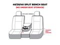 Picture of SeatSaver Custom Seat Cover - Polycotton - Taupe - w/40/20/40 Bench Seatw/Adj. HeadrestsSeat Airbag - w/Fold Down Consolew/3 Cupholders And Lidw/o Center Storage - Crew Cab
