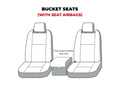 Picture of Covercraft SeatSaver Custom Seat Cover - Waterproof Black