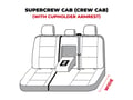 Picture of Carhartt SeatSaver Custom Second Row Seat Covers - With 60/40-split bench seat with 3 adjustable headrests with fold-down armrest/cupholder with center shoulder belt