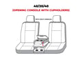 Picture of Carhartt Super Dux SeatSaver Custom Front Row Seat Covers - With 40/20/40-split bench seat with 3 adjustable headrests with fold-down console/cupholders with lid with storage under center seat with seat airbags
