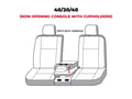 Picture of Carhartt Super Dux SeatSaver Custom Front Row Seat Covers - With 40/20/40-split bench seat with 3 adjustable headrests with fold-down console/cupholders without lid with storage under center seat with seat airbags