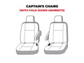 Picture of Carhartt SeatSaver Custom Front Row Seat Covers - With bucket seats with adjustable headrests with 1 inside armrest per seat