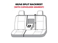 Picture of Carhartt SeatSaver Custom Front Row Seat Covers - With 60/40-split bench seat with 2 adjustable headrests with fold-down armrest/cupholder with center shoulder belt