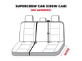 Picture of Carhartt SeatSaver Custom Second Row Seat Covers - With 60/40-split bench seat with 3 adjustable headrests without armrest/cupholder with center shoulder belt