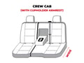 Picture of Carhartt Super Dux SeatSaver Custom Second Row Seat Covers - With 60/40-split bench seat with 2 adjustable headrests with fold-down armrest/cupholder center shoulder belt