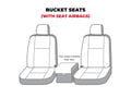 Picture of Covercraft Carhartt Super Dux SeatSaver Front Row Custom Seat Cover - Gravel