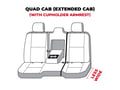 Picture of Carhartt SeatSaver Custom Second Row Seat Covers - Carhartt Brown - Quad cab with 40/60-split bench seat with 2 adjustable headrests and center molded headrest with fold-down armrest/cupholder with lid with center shoulder belt