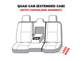 Picture of Carhartt SeatSaver Custom Second Row Seat Covers - Carhartt Gravel - Quad cab with 40/60-split bench seat with 2 adjustable headrests and center molded headrest with fold-down armrest/cupholder with lid with center shoulder belt