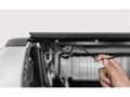 Picture of LOMAX Stance Hard Tri-Fold Cover - Urethane Aluminum Finish - 5' Bed