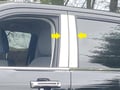 Picture of QAA Stainless Steel Pillar Trim - 4 Piece - Fits 2022-2026 Ford Maverick PP62312