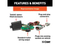 Picture of Curt Custom Wiring Harness - 4-Way - Flat Output