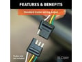 Picture of Curt Custom Wiring Harness - 4-Way - Flat Output