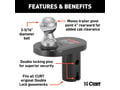 Picture of Curt Double Lock Offset Gooseneck Ball, 4