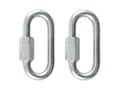 Picture of Curt Threaded Quick Link Trailer Safety Chain Hook Carabiner Clips, 5/16