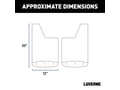 Picture of Luverne Textured - Rubber Mud Guards - Black - 12