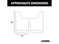 Picture of Luverne Textured - Rubber Mud Guards - Black - 12