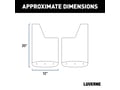 Picture of Luverne Textured - Rubber Mud Guards - Black - 12