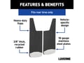 Picture of Luverne Universal Textured Rubber Mud Guards - Black - Rear - 12