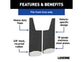 Picture of Luverne Textured Rubber Mud Guards - Black - Front - 12