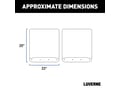 Picture of Luverne Textured Rubber Mud Guards - Black - Rear Dual Wheel - 20
