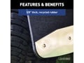 Picture of Luverne Textured Rubber Mud Guards - Black - Rear Dual Wheel - 20